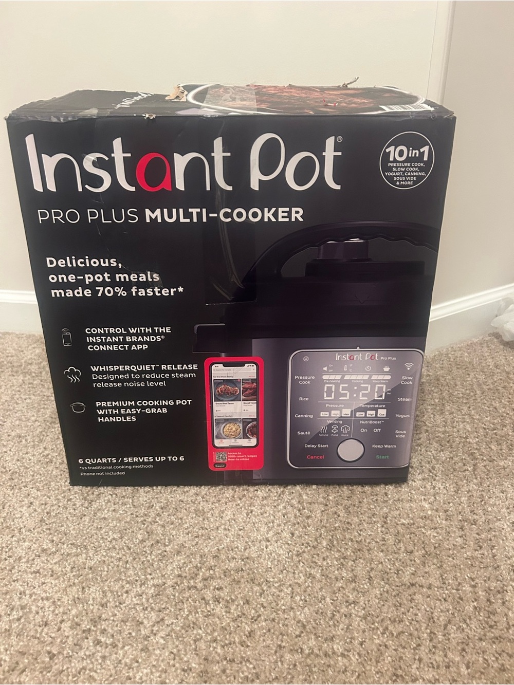 Instant Pot Pro Plus Multi-Cooker - Black